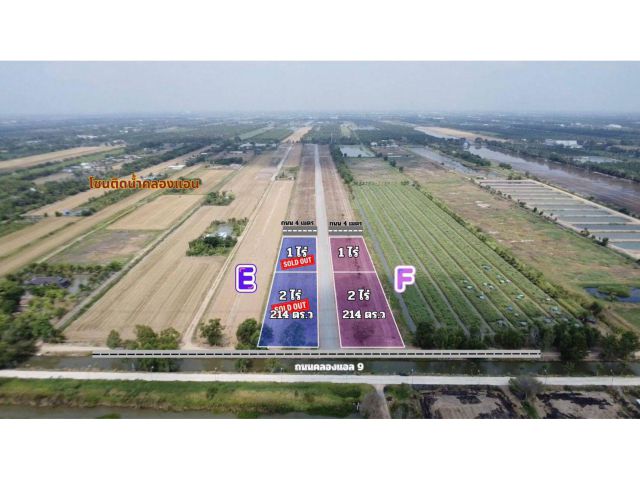 เปิดแปลงใหม่ แปลงนางฟ้า ทำเลทอง️คลอง 9 หนองเสือ ปทุมธานี ราคาเริ่มต้นเพียงไร่ละ 1.39 ล้าน ถนนสาธารณะ 8 เมตร น้ำประปาแล