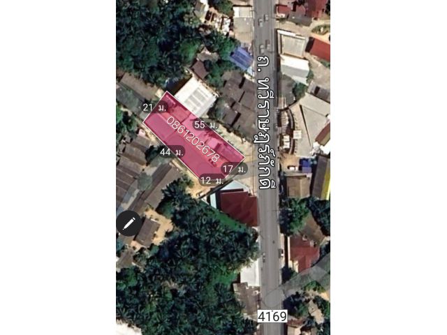 ขายที่ดินเกาะสมุยติดถนนเฉวง
