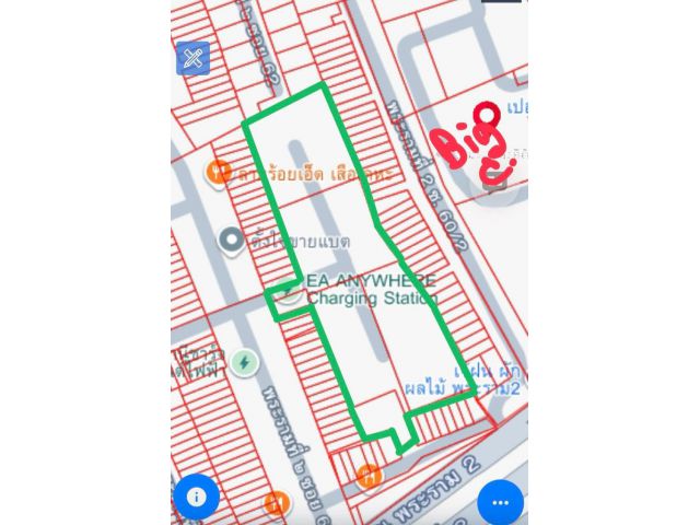 R69-66ที่ดินพระราม2 ซอย62(ฝั่งขาเข้าตรงข้ามโลตัส)ทำเลดี ที่ดินถมแล้ว  (ปัจจุบันเป็นที่จอดรถแอร์ ขสมก )ที่ดิน 4-2-95.5ไร่(1895.5ตรว) พระราม 2 ซอย