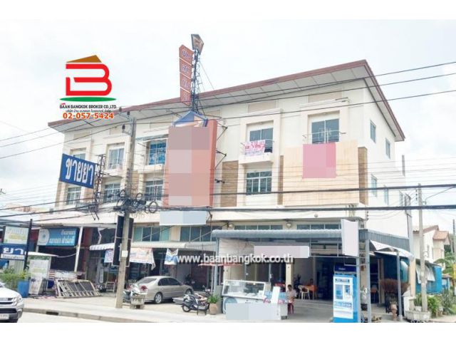 อาคารพาณิชย์ หมู่บ้าน ซื่อตรง สายไหม เนื้อที่ 20.3 ตรว. ถนนหทัยราษฎร์ ต.ลาดสวาย อ.ลำลูกกา จ.ปทุมธานี