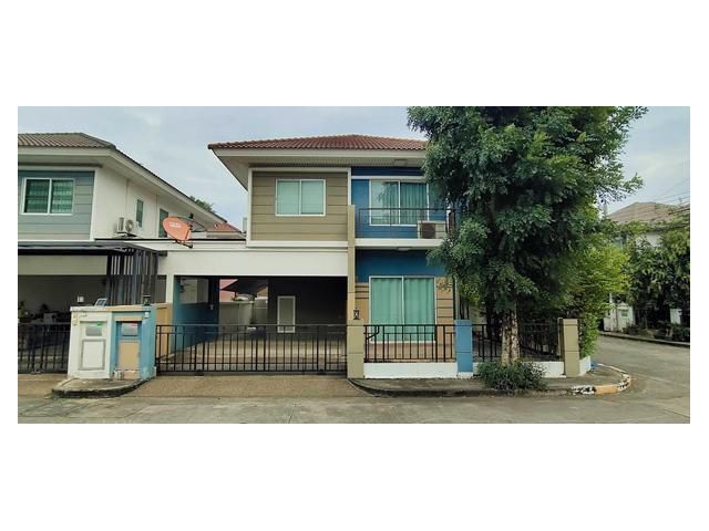 ให้เช่า  บ้านแฝด หลังมุม  หมู่บ้านเพอร์เฟค พาร์ค บางบัวทอง  แบบ 3 ห้องนอน  ใกล้ตลาดสมบัติบุรี  ใกล้เซ็นทรัลเวสเกต