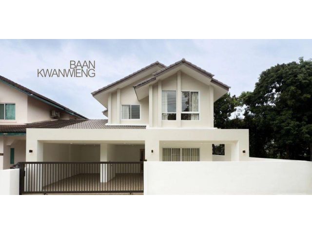 บ้านเชียงใหม่โซนหางดงสันผักหวาน ใกล้สนามบิน ใกล้โรงเรียนนานาชาติ ขายบ้านพร้อมผู้เช่า