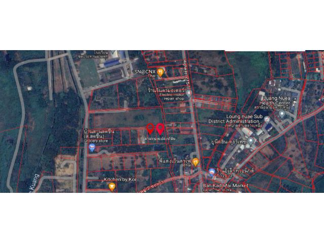 ขายที่ดินเชียงใหม่ 687 ตร.วา อ.ดอยสะเก็ด ต.ลวงเหนือ ใกล้เขื่อนแม่กวง