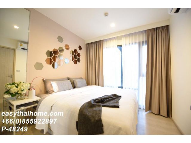 P-48249] ให้เช่าคอนโด Rhythm Sukhumvit 36-38 ใจกลางทองหล่อ ชั้น 19 วิวเมืองสวย ห้อง 1 นอน แต่งครบมีเครื่องซักผ้า เพียง 25,000.- โทร 085-592-2897