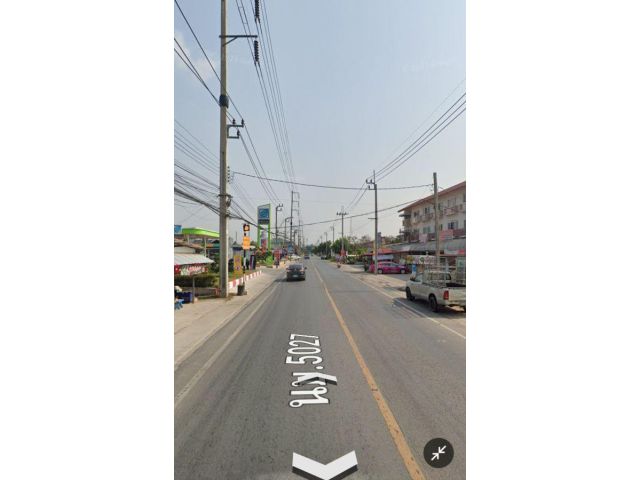 ที่ดินติดถนน5027ไทรน้อย-วัดต้นเชือก เหมาะทำการค้า,โชว์รูม