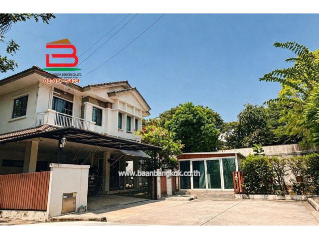 บ้านเดี่ยว หมู่บ้าน มัณฑนาเลควัชรพล (สุขาภิบาล5 ซอย63/2) เนื้อที่ 86.9 ตรว. (ใกล้อเวนิวสายไหม) ถนนสุขาภิบาล5 แขวงออเงิน