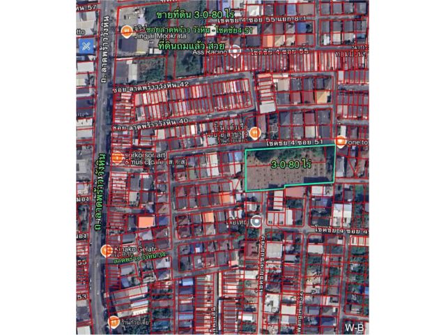 R68-086ขายที่ดินลาดพร้าววังหิน 3-0-80 ไร่ (1280ตรว ) ทำเลซอยลาดพร้าว วังหิน 34 เชื่อมออกโชคชัย 4 ซอย 51 ทำเลดี ที่ดินถมแล้วทั้งแปลง ที่ดินแปลงสวย