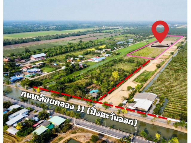ที่ดินหนองเสือ ปทุมธานี ปรับลดราคาสุดๆ น้ำไฟพร้อม ไกล้แหล่งชุมชน