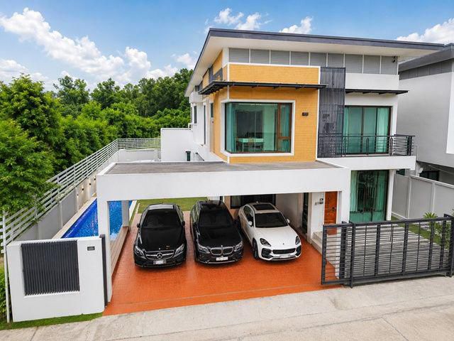คฤหาสน์ 2ชั้น Pool Villa 5-6นอน สารสาสน์บางบอน 300ม. แอร์ 7ตัว 7น้ำ 440ตร.ม.25นาที สาทร 16กม. เพชรเกษม69105ตร.ว. Zanook