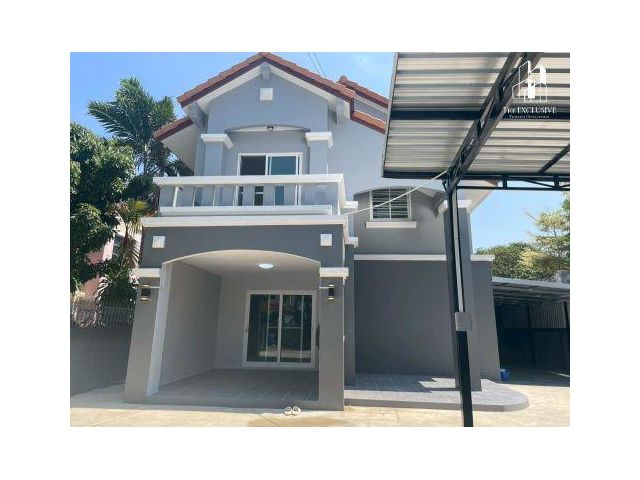 บ้านเดี่ยว 2 ชั้น หลังมุม ซอยต้นโครงการ หมู่บ้านบ้านสวยริมธาร 1 เขตทวีวัฒนา กรุงเทพ