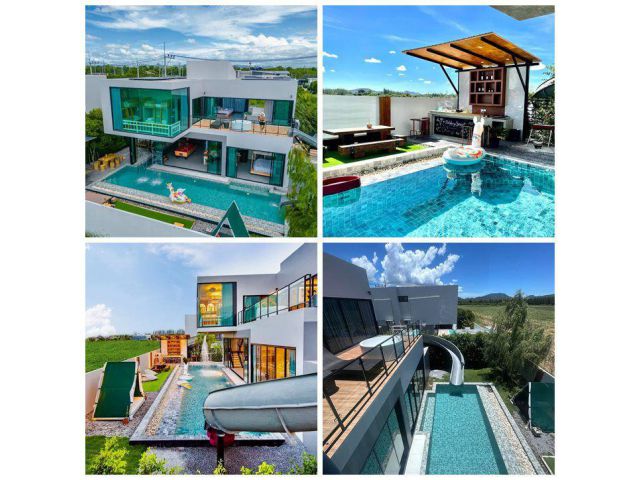 ขาย/ให้เช่า บ้าน Pool Villa หัวหิน 100 ตรว. ขนาด 4 ห้องนอน 4 ห้องน้ำ วิวภูเขา ห่างทะเล 5-10 นาที โทร 06-37515164