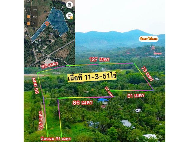 ที่ดินโซนเขาเขียวไม่ไกลจากวัดเขาไม้แดง เนื้อที่ 11-3-51ไร่ ไร่ละ 4ล้าน ต.บางพระ อ.ศรีราชา จ.ชลบุรี ที่ดินโชนเขาเขียว