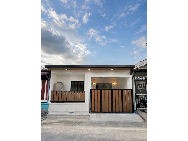 หมู่บ้านพฤกษา3  ถนนวัดลาดปลาดุก บางบัวทอง ทาวน์เฮาส์ชั้นเดียว ตกแต่งใหม่พร้อมอยู่ หน้ากว้าง6เมตร minimal style