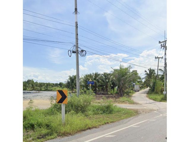 ขายที่ดินแปลงสวย 8-2-34 ไร่ หน้ากว้างติดถนน 53เมตร ติดถนน2ด้าน เดินทางสะดวก