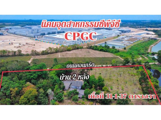 ขายที่ดินเปล่าใกล้นิคมcpgc จ.ระยองเนื้อที่31ไร่1งาน37ตรว.ขายราคาไร่ละ2.000.000ลบ.