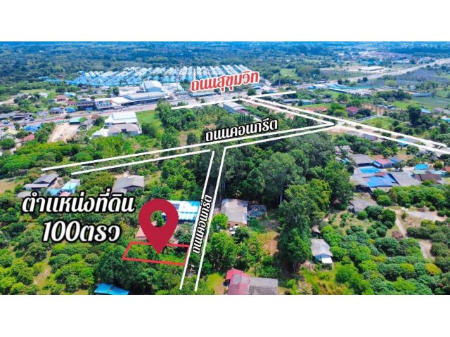 ขายบ้านเดี่ยวใกล้ถนนสุขุมวิทตะพงจ.ระยองเนื้อที่142ตรว.ขายราคา1.300.000ลบ.
