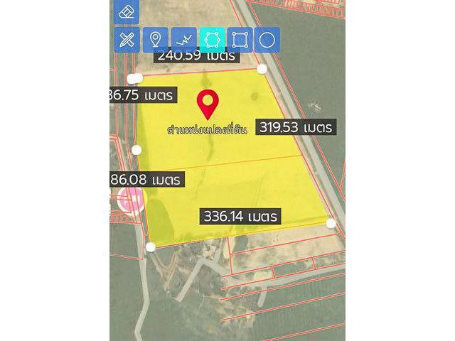 ขายที่ดินปลวกแดงระยอง ขายที่ดินระยอง 30 ไร่ (มี 2 โฉนด) ผังสี ตำบลมาบยางพร ปลวกแดง ระยอง