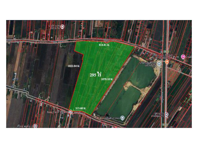 ขายที่ดิน 295 ไร่ /ไร่ละ 850,000  ต่ำกว่าราคาตลาด
