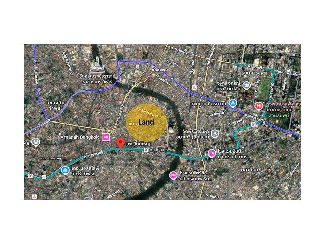 ขายที่ดิน ติดถนนลาดหญ้า ทำเลศักยภาพ ใกล้ BTS วงเวียนใหญ่ และ ICONSIAM