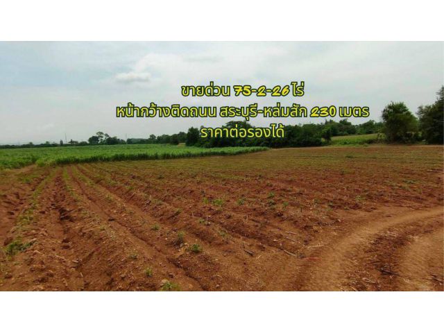 ขายที่ดินทำเลศักยภาพ อำเภอวิเชียรบุรี จังหวัดเพชรบูรณ์ เนื้อที่รวม 75-2-26 ไร่ ติดถนนไฮเวย์สาย 21 สระบุรี–หล่มสัก หน้ากว