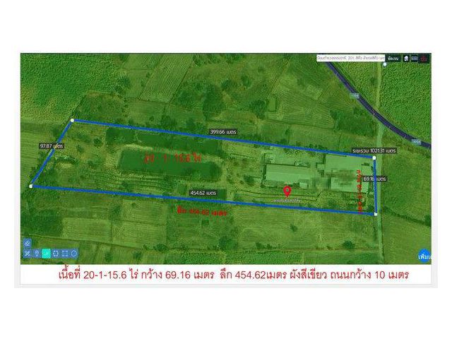 ขายที่ดินแถมบ้านเดี่ยว 2 ชั้น ทำเลถนนชัยภูมิ-สีคิ้ว เนื้อที่ 20-1-15.6 ไร่ ต.กฤษณา อ.สีคิ้ว จ.นครราชสีมา 30140