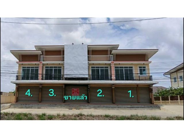 #ขาย(เหมา)ตึกแถวสร้างใหม่2ชั้น จำนวน4คูหา 140ตร.ว.อยู่ติดถนนสายเลี่ยงเมืองป่าซาง ใกล้สี่แยกป่าห้า ถูกมากๆ