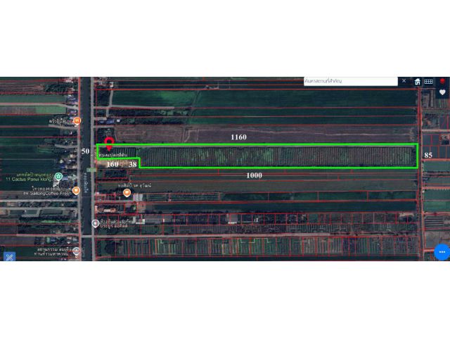 ขายที่ดิน 62-2-27.7 ไร่ ผังเมืองสีชมพู ต. หนองสามวัง อ.หนองเสือ จ.ปทุมธานี ตั้งอยู่ติดถนนเลียบคลอง 11 ฝั่งตะวันออก เข้า