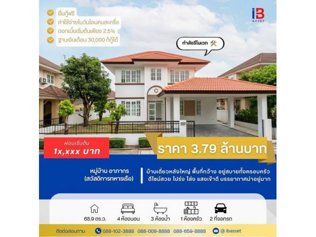 ขายบ้านเดี่ยว อาภากร1 ศาลายา
