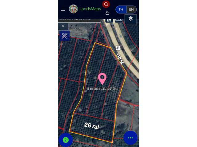 ขายที่ดิน 26 ไร่ ติดถนนทางหลวงสาย 41