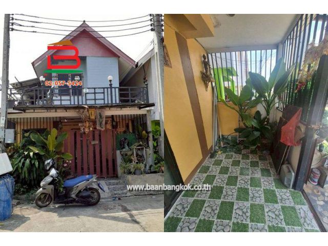 บ้านเดี่ยว บ้านเอื้ออาทร ประชาสำราญ เนื้อที่ 20.6 ตรว. (ใกล้สถานีตำรวจประชาสำราญ) ถนนประชาสำราญ เเขวงคลองสิบสอง