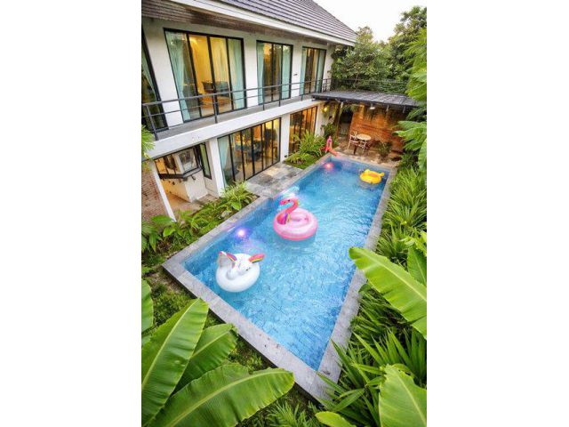 สันกำแพงสายใหม่ 3 นอน 4 น้ำ พูลวิลล่าหรูให้เช่า ใกล้โลตัส สันกำแพง 700 ม.168 ตร.ม. เชียงใหม่