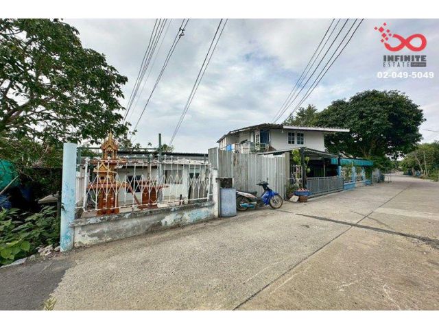 ขายที่ดินพร้อมสิ่งปลูกสร้าง 25 ตร.ว. ติดถนนเลียบคลองประปา ซอยบางเลียบ 2 ถนนปทุมธานี - บางปะหัน ใกล้วัดเสด็จ บ้านกลาง เมื