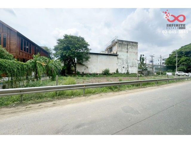 ขายที่ดิน 233 ตร.ว. ถนนจตุโชติ - สุขาภิบาล 5 แปลงมุม ใกล้ทางด่วนฉลองรัช