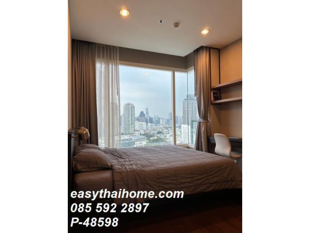 P-48598 — ให้เช่าคอนโด Menam Residences เจริญกรุง ใกล้ BTS สะพานตากสิน ชั้น 12 ห้อง 1 นอน 1 น้ำ เฟอร์ครบ มีเครื่องซักผ้า