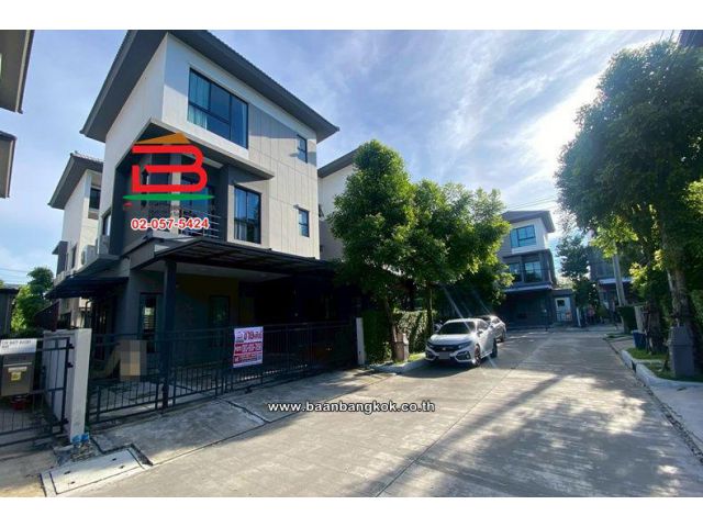 บ้านเดี่ยว 2 ชั้น เนื้อที่ 37.1 ตร.ว. โครงการ บ้านกลางเมือง ดิ อิดิชั่น พระราม 9-อ่อนนุช ถนนคู่ขนานมอเตอร์เวย์ เขตประเวศ