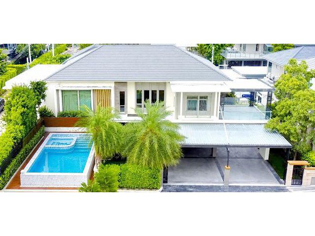 คฤหาสน์ Pool Villa หรู 2 ชั้น 5นอน 6น้ำ ใกล้ MRTไทรม้า 500ม. 132 ตร.ว. 500 ตร.ม. ใกล้ตลาดสดท่าอิฐ 1.5 กม