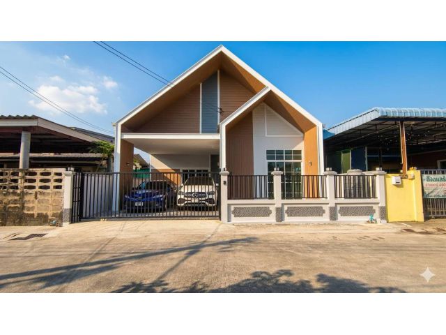 ขายบ้านเดี่ยวชั้นเดี่ยว สไตล์นอดิก ถนนรามคำแหง 174 รีโนเวทใหม่ เนื้อที่ 122 ตารางเมตร 3 นอน 3 น้ำ ที่จอดรถ 2 คัน มีนบุรี กรุงเทพมหานคร