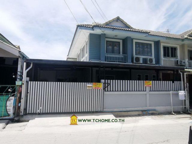 ขายทาวน์เฮ้าส์ 2 ชั้น 30 ตรว. พฤกษา 15 บางพลี-ตำหรุ บ้านสวยสภาพดีมีต่อเติม พร้อมปั๊ม+แท็งก์น้ำ มุ้งลวดเหล็กดัด ใกล้นิคมฯ