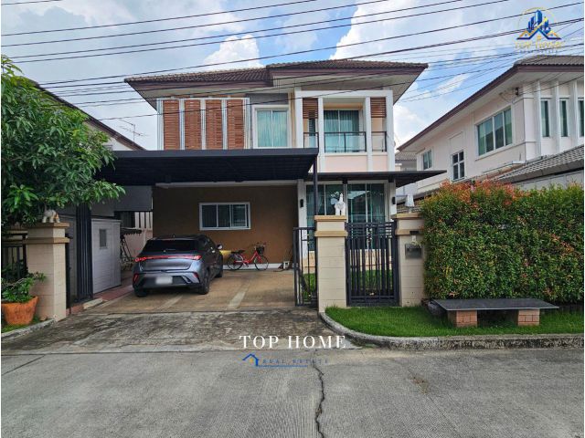 ขายด่วน️บ้านเดี่ยว 2 ชั้น บางกอกบูเลอวาร์ด รัชดา-รามอินทรา หน้าบ้านตรงกับกับบ้านหลังอื่น โครงการดี เดินทางสะดวก