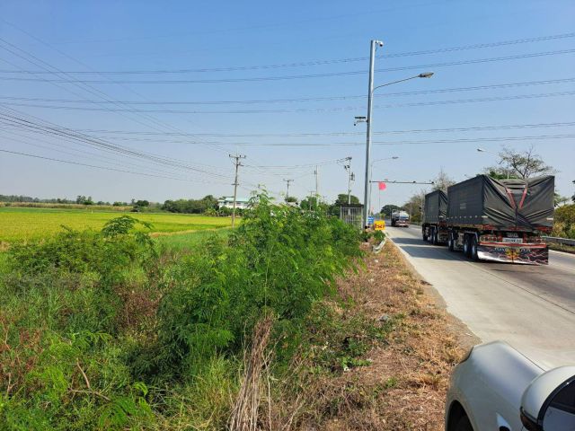 ขายที่ดิน ติดถนนปทุมธานี-บางปะหัน อยุธยา ที่ดินมีศักยภาพเติบโตสูง ขายไร่ละ 2.5 ลบ. ด่วน!! เนื้อที่ 68 ไร่
