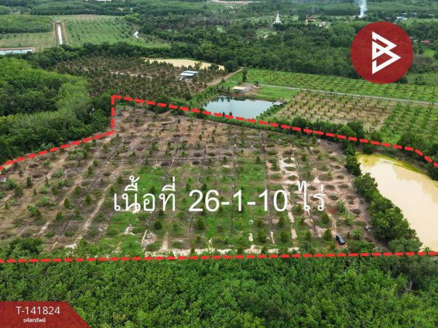 ขายที่ดินพร้อมสวน เนื้อที่ 26 ไร่ 1 งาน 10 ตร.วา นายายอาม จันทบุรี