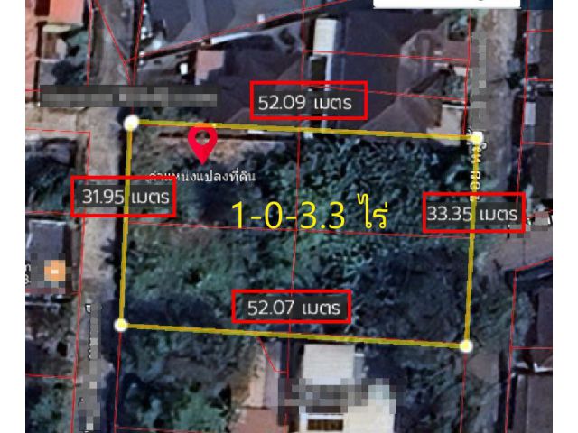 L600-ขายที่ดินใกล้แยกรวมโชค 1ไร่ เชียงใหม่ สันทราย หนองจ๊อม