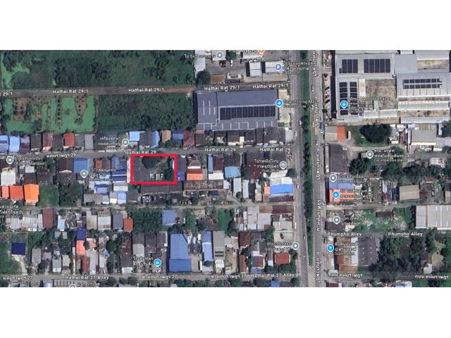 ขายที่ดินเปล่าพร้อมห้องเช่า ซอยหทัยราษฎร์ 29 ขนาด 171 ตร.วา เข้าซอยเพียง 50 เมตร มีรายได้ค่าเช่า 1.5 หมื่น/เดือน