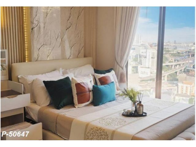 P-50647 — ให้เช่าคอนโด ชั้น 35 High Floor The Room Phayathai 1 ห้องนอน วิวเมือง ใกล้ BTS พญาไท 085-592-2897 Line: @easythaihome