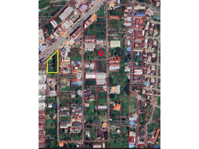ขายที่ดินติดถนนคู้บอนซอย 22 เนื้อที่ 520 ตร.ว ติดถนน 2 ด้าน เหมาะทำโครงการ ค้าขาย ลงทุน รีบขายด่วน