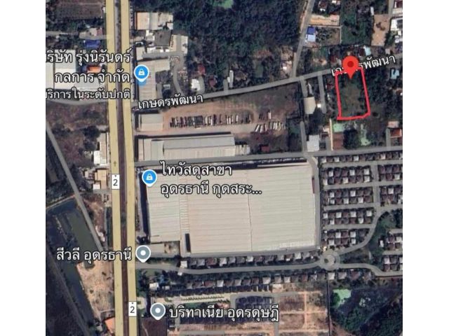 ขายที่ดิน 3-3-23 ไร่ห่างถนนมิตรภาพอุดร-หนองคาย 400ม. ใกล้“มหกรรมพืชสวนโลก 3 นาที ใกล้ไทวัสดุ