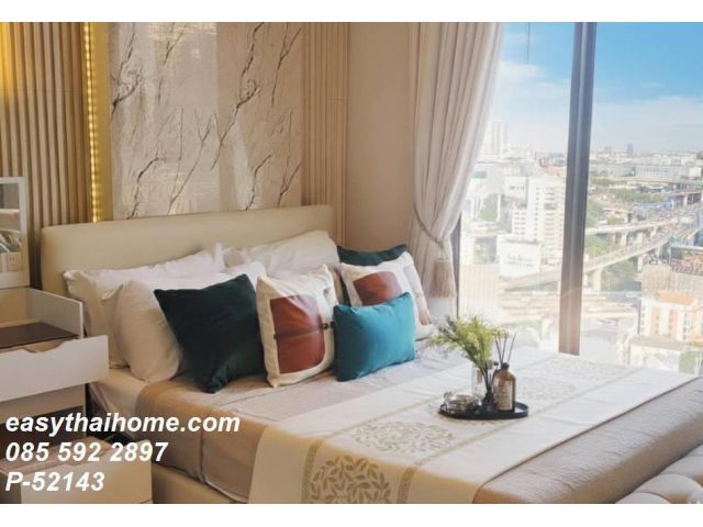 P-52143 — ให้เช่าคอนโด ชั้น 26 The Room Phayathai 1 ห้องนอน วิวเมือง ใกล้ BTS พญาไท 085-592-2897 Line: @easythaihome