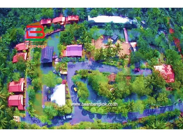 กิจการรีสอร์ท บ้านสวนในฝัน เนื้อที่ 5-1-23 ไร่ (ใกล้ตลาดน้ำท่าคา) ถนนโยธาธิการ สมุทรสาคร 2016 อ.เมือง จ.สมุทรสงคราม