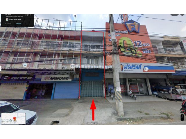 ขายอาคารพาณิชย์ 1คูหา3ชั้น มี2ห้องนอน 2ห้องน้ำ ถนนทรงพล