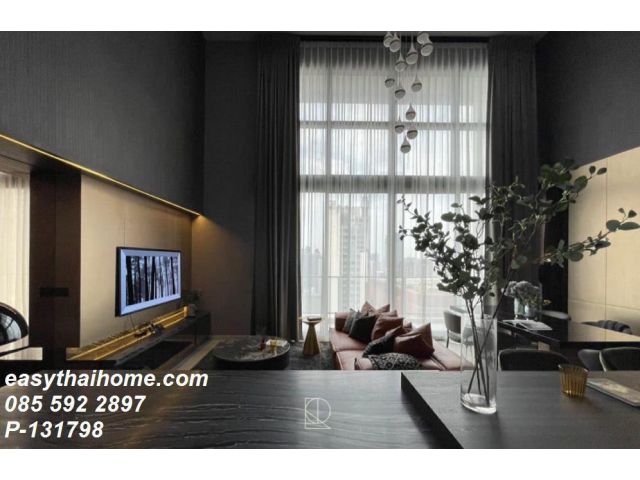 P-131798 — ขายคอนโดหรู ชั้น 33 The Lofts Asoke ขนาด 3 นอน 2 น้ำ วิวเมือง ใกล้ MRT เพชรบุรี 085-592-2897